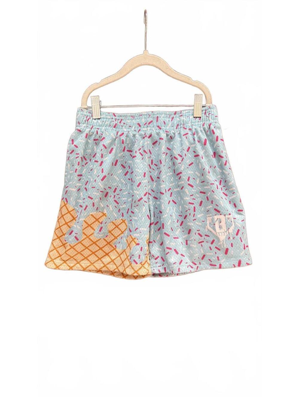 Youth M Baseball Lifestyle 101 Cotton Candy Ice Cream Shorts Trending Ice Blue